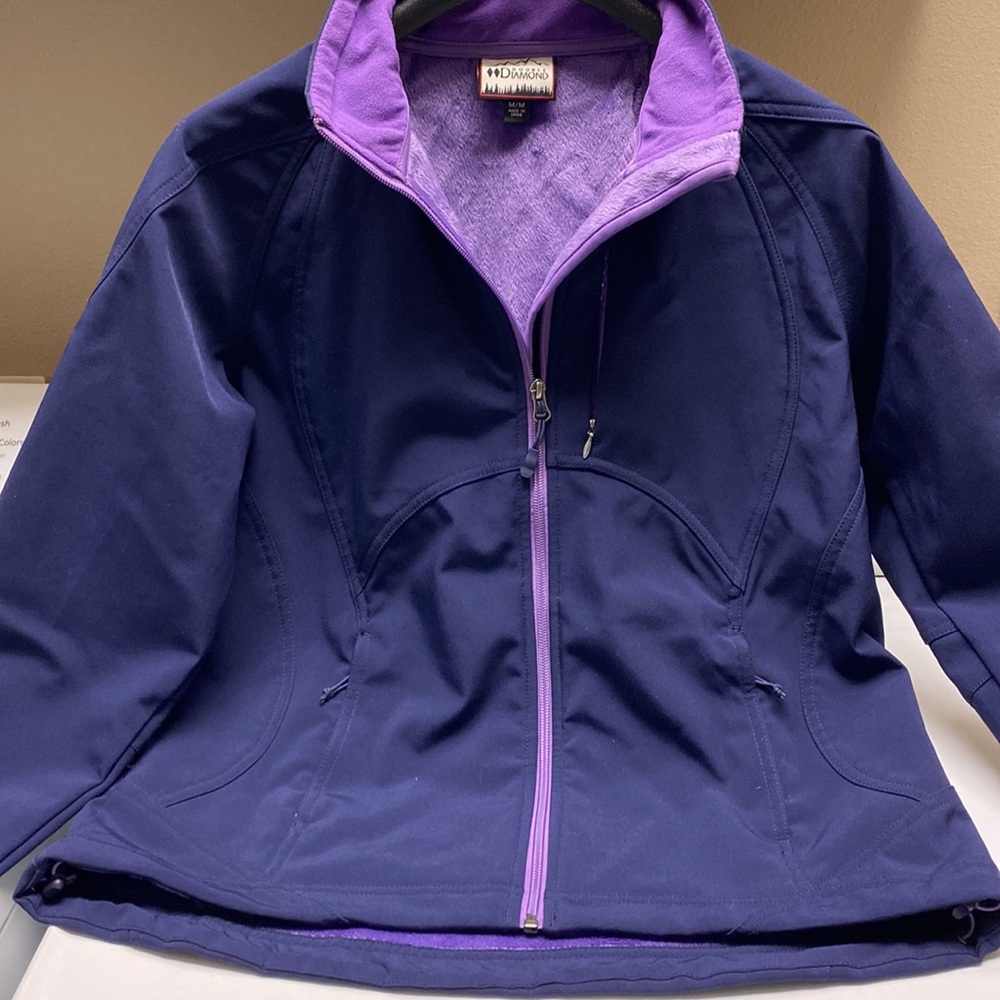 Purple Medium light weight jacket.